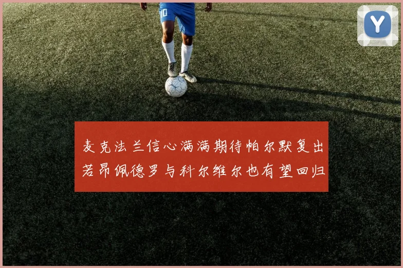 麦克法兰信心满满期待帕尔默复出若昂佩德罗与科尔维尔也有望回归
